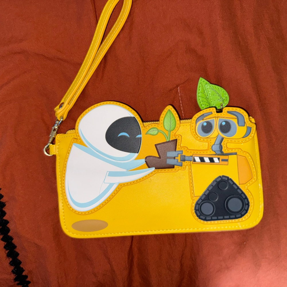 Loungefly Yellow Clutch with Robot Design